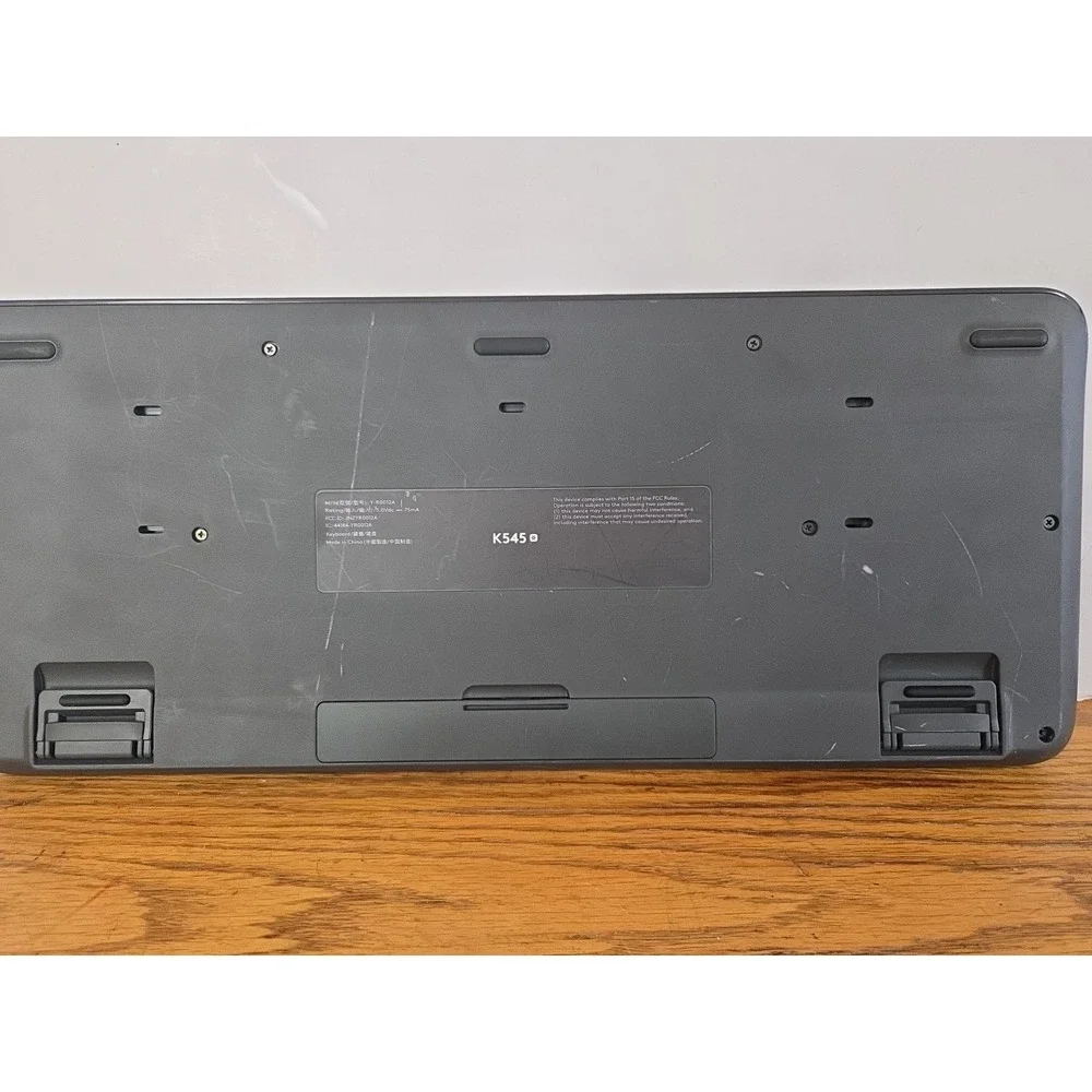 Logitech K545 Wireless Desktop Computer Keyboard - NO DONGLE - TESTED WORKS